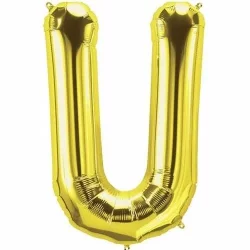 U Harfi Gold Folyo Balon 40 cm