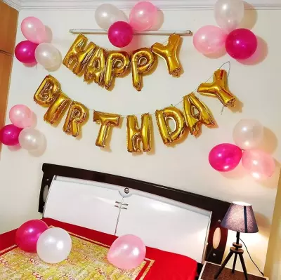 U Harfi Gold Folyo Balon 40 cm - 4