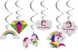 Unicorn Asmalı Tavan Süsü (6 Adet)