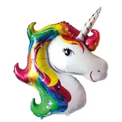 Unicorn Kafa Makaron Folyo Balon