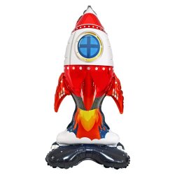 Uzay Ayaklı Roket Folyo Balon