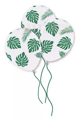 Yaprak Desenli Baskılı Balon 12 inç (10 adet) - 1