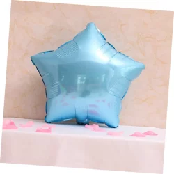 Yıldız Folyo Balon Açık Mavi