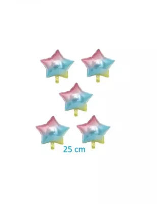 Yıldız Folyo Balon Gökkuşağı - 1