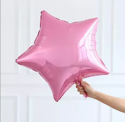 Yıldız Folyo Balon Pembe - 1
