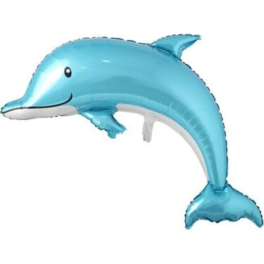 Yunus Balığı Folyo Balon - Mavi - 1