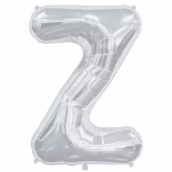 Z Harfi Folyo Balon - Gümüş (40 cm)